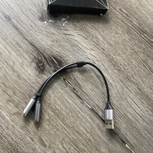 USB Type A To 3.5mm Adapter Cable to AUX Female Audio Headphone Jack Android Mac